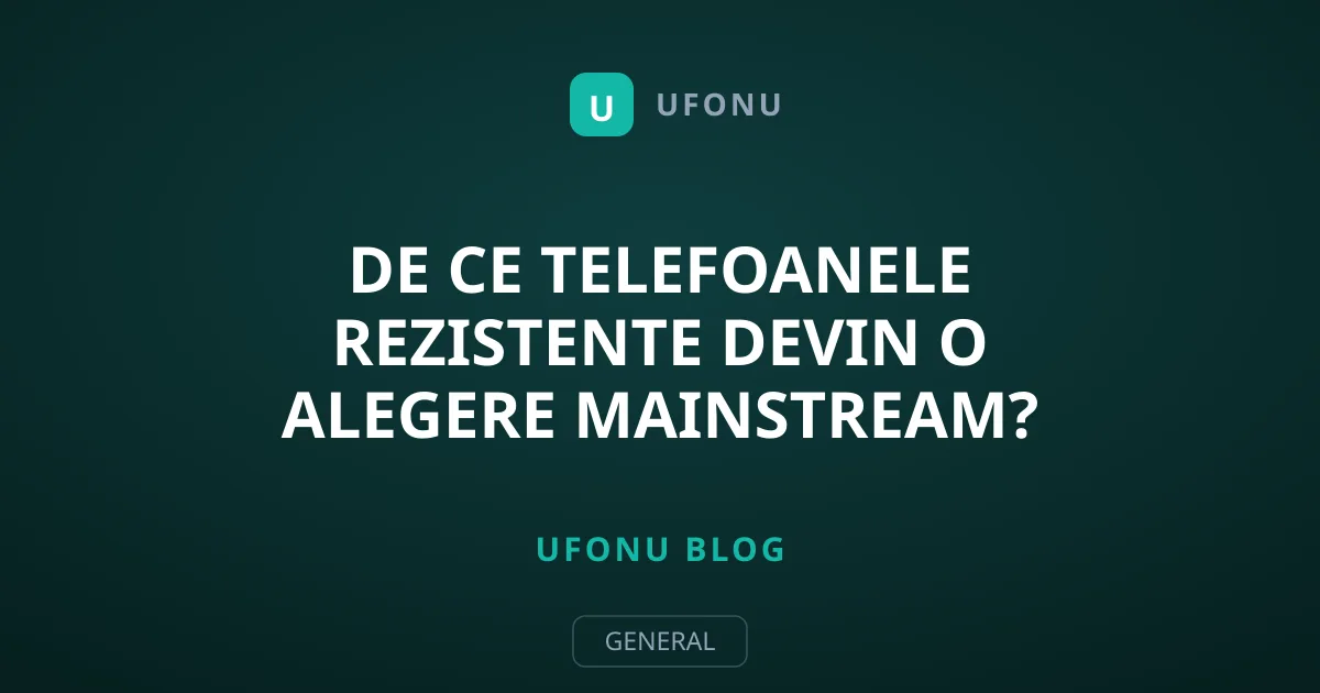 De ce telefoanele rezistente devin o alegere mainstream?